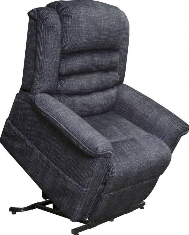 Catnapper® Soother Smoke Power Lift Full Lay Out Chaise Recliner with Heat and Massage-2
