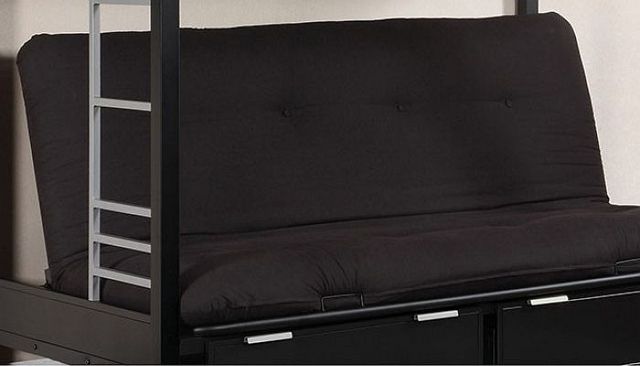 Furniture of America® 6" Black Futon Mattress-3