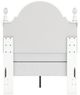Signature Design by Ashley® Maylilly White Youth Twin Upholstered Panel Bed-4