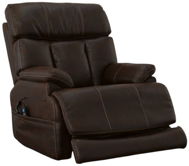 Flexsteel® Clive Brown  Power Recliner with Power Headrest-1