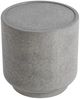 Classic Home Sania Dark Grey Concrete Outdoor Round Accent Table-2