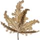 A & B Home Velvet Cream Sparkle Italian Oak Leaf-0