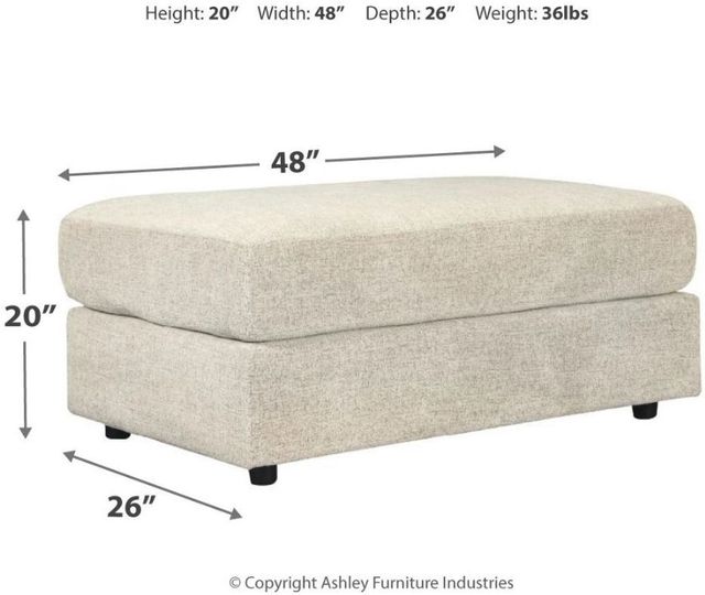 Signature Design by Ashley® Soletren Stone Oversized Accent Ottoman-3