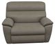 La-Z-Boy® Roman Grey Leather Manual Reclining Chair and a Half-1