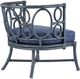 Currey & Company Tegal Finn Navy Chair-3