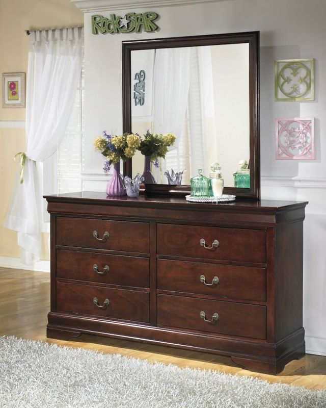 Signature Design by Ashley® Alisdair Reddish Brown Dresser and Mirror-2