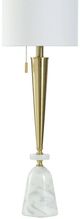 StyleCraft Carrera Gold/White Table Lamp-2
