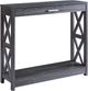 Brassex Inc. Distressed Grey Console Table-0