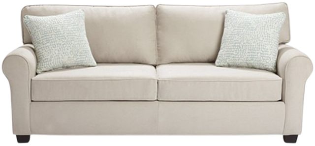Best® Home Furnishings Customizable Shannon Queen Stationary Sofa Sleeper with Dark Walnut Legs-1