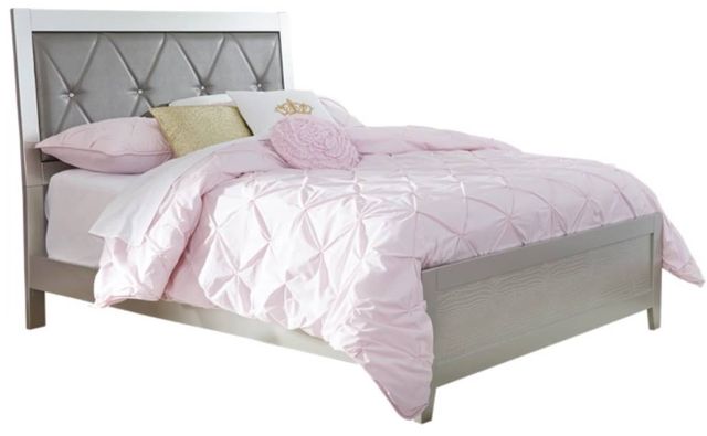 Signature Design by Ashley® Olivet 5-Piece Silver Full Panel Bed Set-1