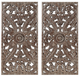 Olliix by Madison Park Botanical Panel 2 Piece Carved Wall Set-0