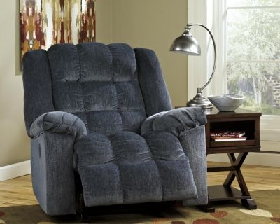 Signature Design by Ashley® Ludden Blue Power Rocker Recliner-3