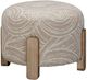 Bassett Mirror Willow Khaki Swirl Accent Ottoman-0