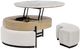 Global Furniture USA T42 4-Piece Cream/Natural Occasional Table Set-3