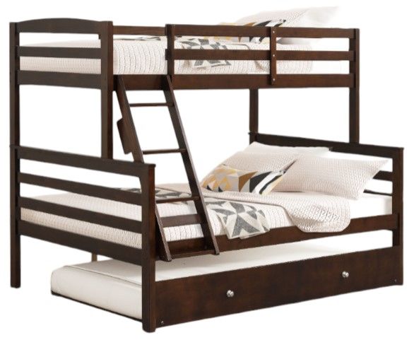 Lifestyle B825E Espresso Twin Over Full Youth Bunk Bed