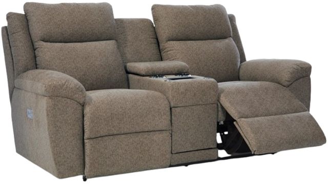 La-Z-Boy® Joel Cocoa Power Reclining Loveseat with Console and Headrest-2