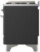 Ilve® Majestic III 36" Graphite Matte Pro Style Dual Fuel Natural Gas Range with Solid Door and Chrome Trim-4