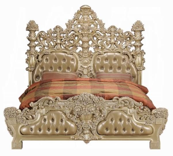 ACME Furniture Seville Gold Eastern King Panel Bed-3