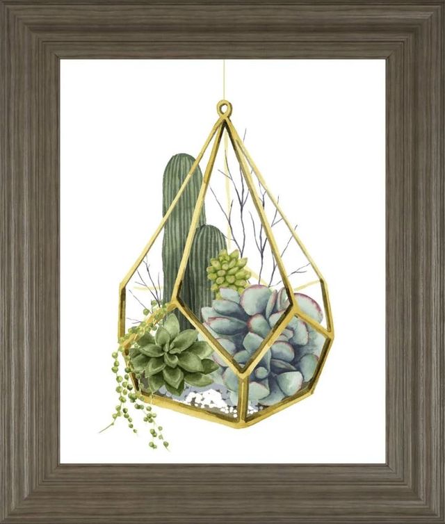 Classy Art Gold/Green Wild Terrarium IV by Grace Popp Wall Art-0