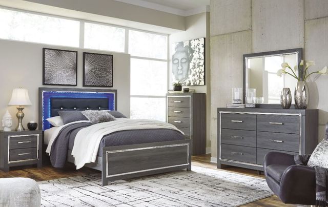 Signature Design by Ashley® Lodanna 2-Piece Gray Full Panel Bed Set-3