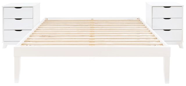 Powell® Portix 3-Piece White Queen Simple Bedroom Set-0