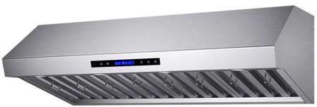 FORNO® Palazzo Alta Qualita 48" Stainless Steel Wall Mounted Range Hood-2