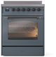 Ilve® Nostalgie II Series 30" Blue Grey Pro Style Induction Range-1