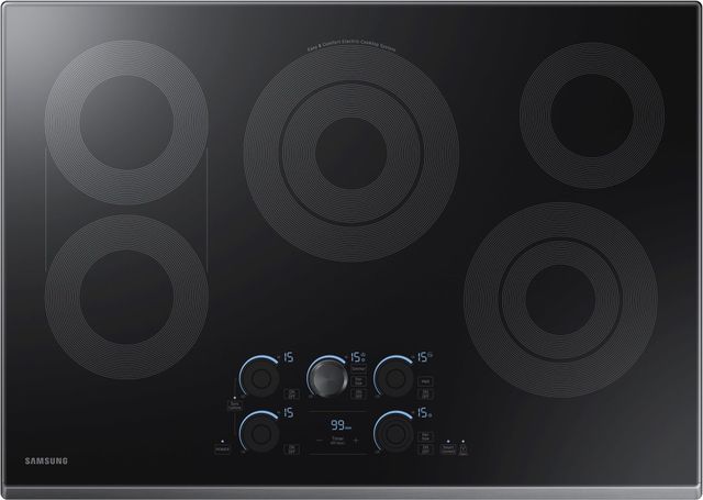 Samsung 30" Fingerprint Resistant Black Stainless Steel Electric Cooktop-0