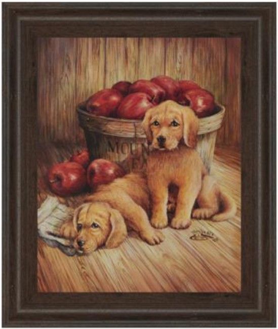 Classy Living Golden Pups Wall Art-0