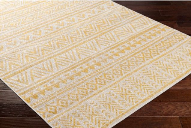 Surya Eagean Yellow 4'x6' Area Rug-3