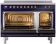 Ilve® Nostalgie II Series 48" Blue Pro Style Induction Range-1