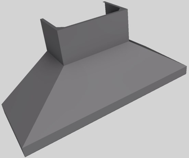 Vent-A-Hood® 66" Gunsmoke Wall Mounted Range Hood-2