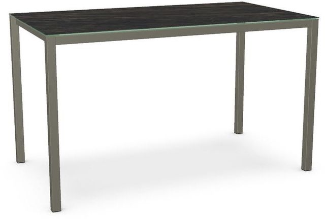 Amisco Customizable Bennington 72" Black Italian Porcelain Bar Table-0
