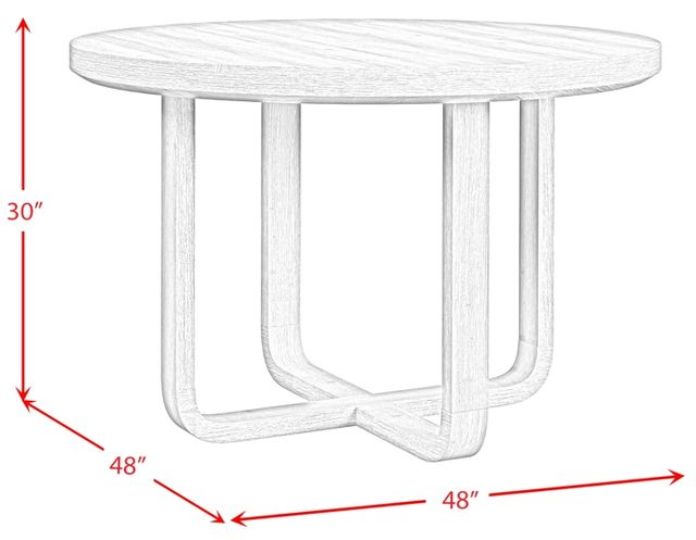 Elements International Ridgemont Black Dining Table-2