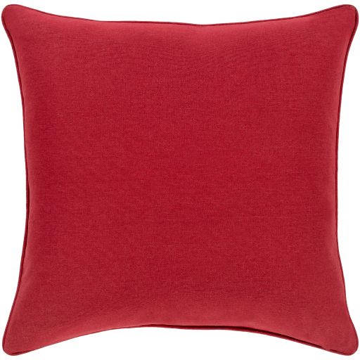 Surya Holiday Dark Red 18"x18" Toss Pillow with Polyester Insert-1