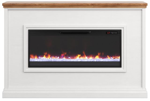 Legends Home Real Cozy Sonoma Bourbon/Jasmine White Fireplace Mantel-3