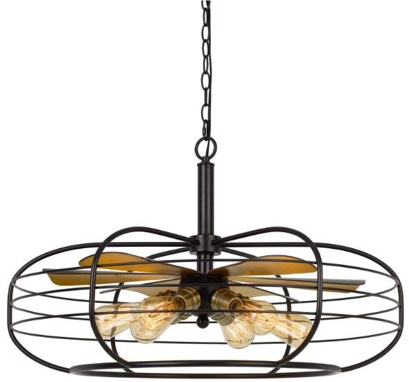 Cal® Lighting & Accessories Margo Dark Bronze Chandelier-0