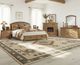 Intercon Jackson Lingdian Dark Brown Queen Upholstered Panel Bed-1