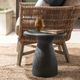 Classic Home Collins Dark Gray 16" Outdoor Concrete Accent Table-1