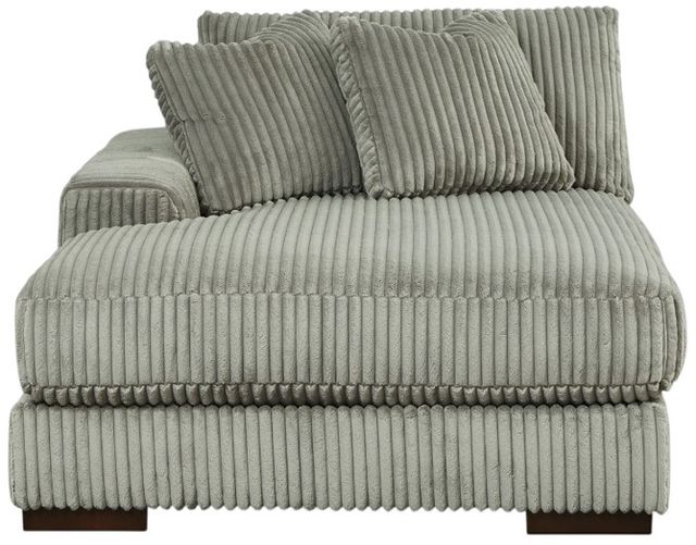 Signature Design by Ashley® Lindyn 3-Piece Fog U-Shaped Sectional and Double Chaise-2