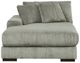 Signature Design by Ashley® Lindyn 3-Piece Fog U-Shaped Sectional and Double Chaise-2