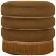 TOV Furniture Lakka Brown Velvet Ottoman-0