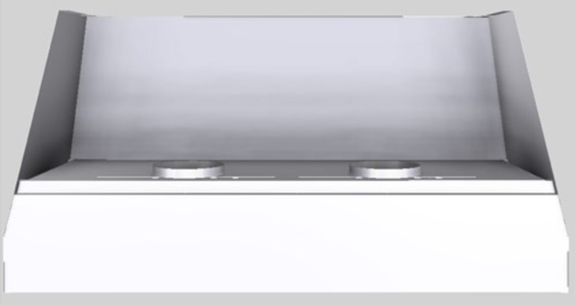Vent-A-Hood® Designer Series 60" White Wall Mounted Range Hood-2