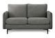 Monarch Specialties Inc. Dark Grey 58" Loveseat with Black Metal Legs-0