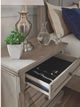 Signature Design by Ashley® Lettner Light Gray 2-Drawer Nightstand-1
