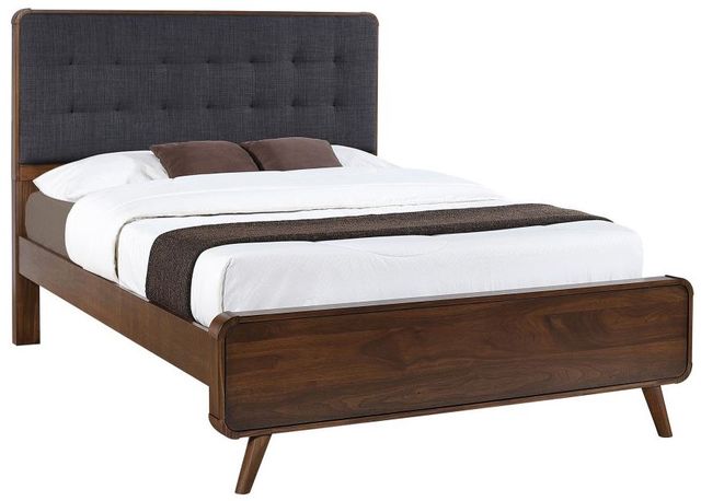 Coaster® Robyn Dark Gray/Dark Walnut Full Platform Bed -0