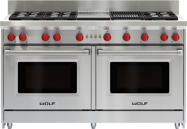Wolf® 60" Stainless Steel Gas Range Riser-1