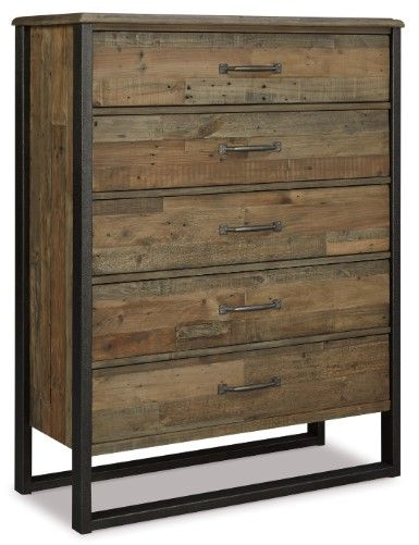 Signature Design by Ashley® Sommerford 5-Piece Brown King Storage Panel Bed Set-3
