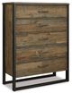 Signature Design by Ashley® Sommerford 5-Piece Brown King Storage Panel Bed Set-3