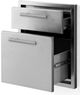 XO 16" Stainless Look Outdoor Double Drawer-1